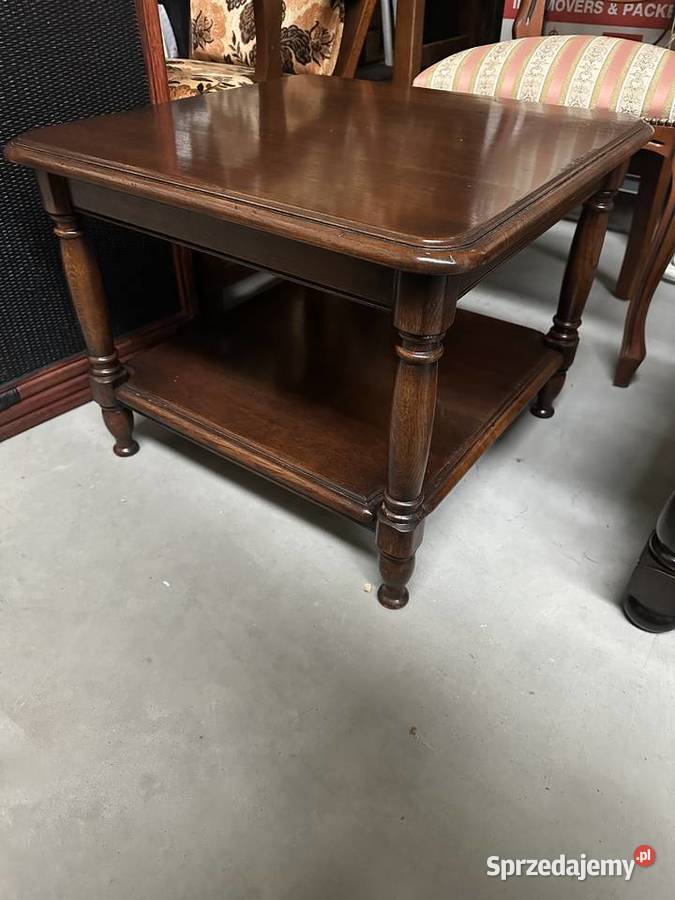 Dębowa ława kwadratowa 60 wielkopolskie Sławoszewek sprzedam