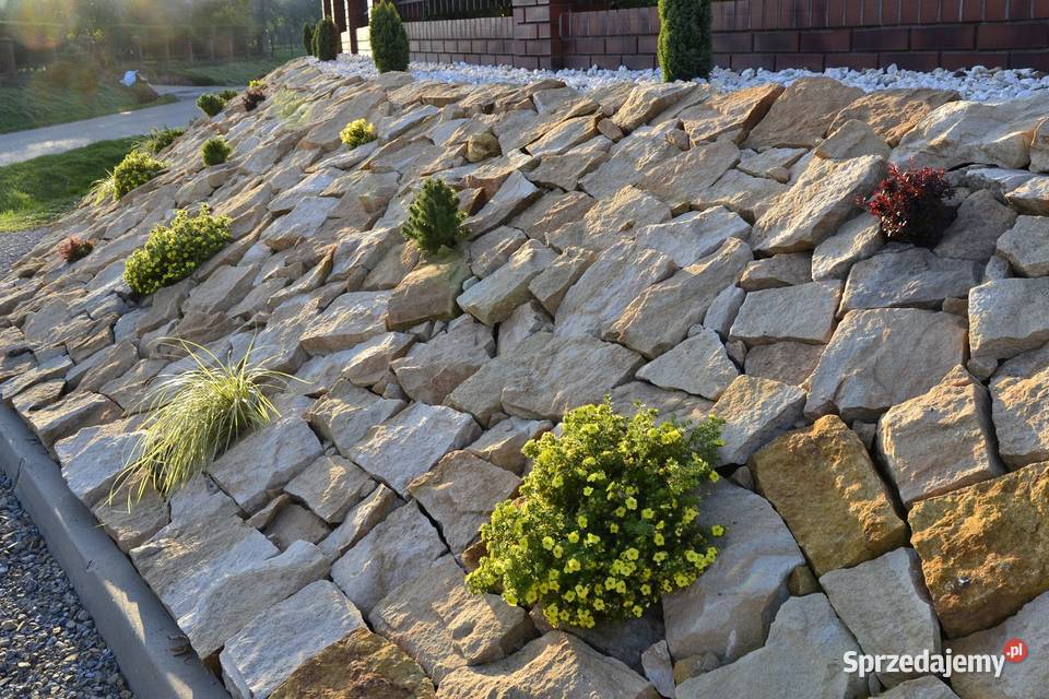 płaski kamień na ogród skalniak grilla murki do Radomsko
