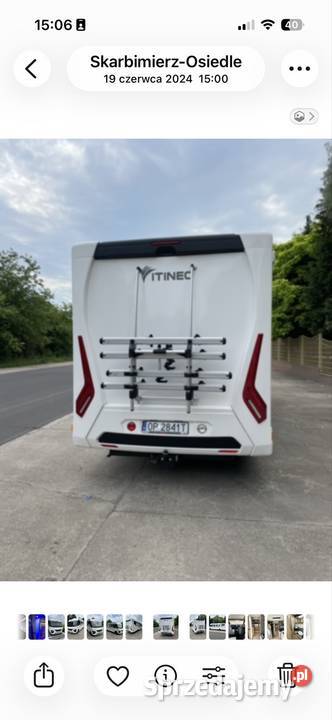 Kamper Rapido itineo JC740 nowy pełny VAT Skarbimierz