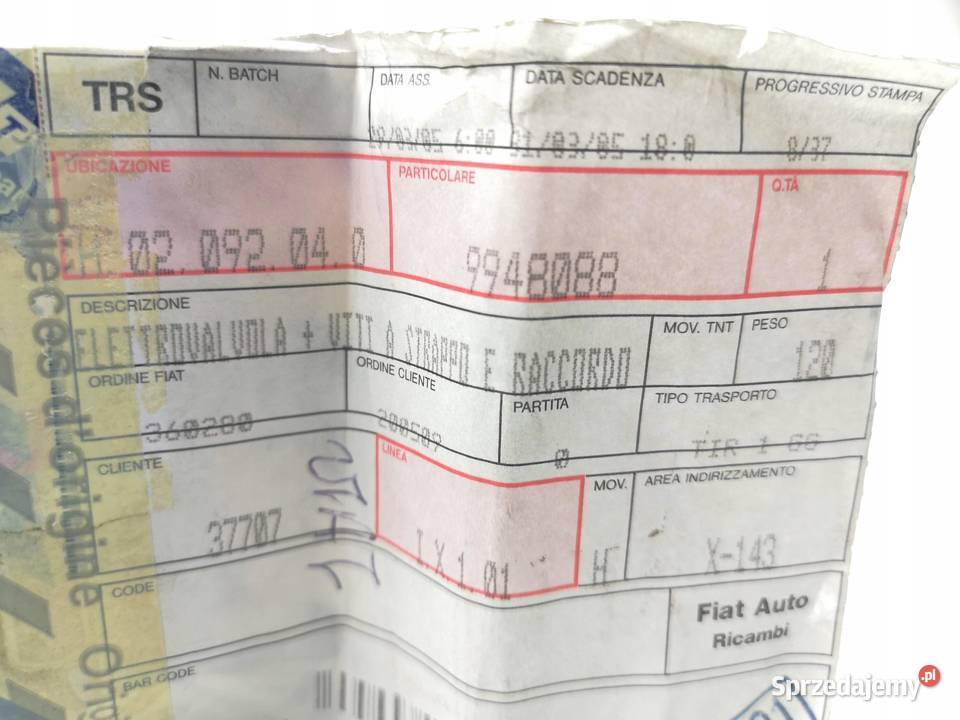 ELEKTROZAWÓR POMPY WTRYSKOWEJ FIAT FIORINO 9300