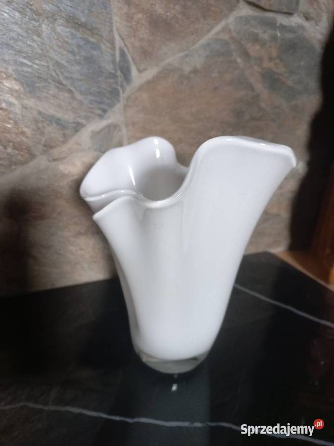 Wazon Chusta Krosno bialy