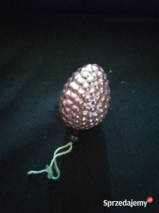 Duża różowa szyszka na choinkę PRL Warszawa