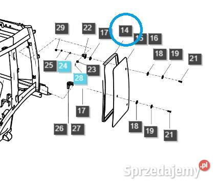 Uszczelka bocznego okna kabiny TRG863 LS Tractor Tajęcina sprzedam