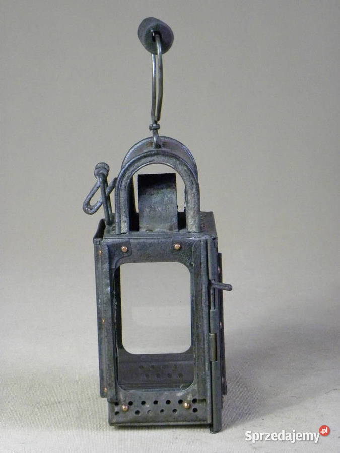 Stara polska lampa świecowa wojskowa St Antyki dolnośląskie Legnica