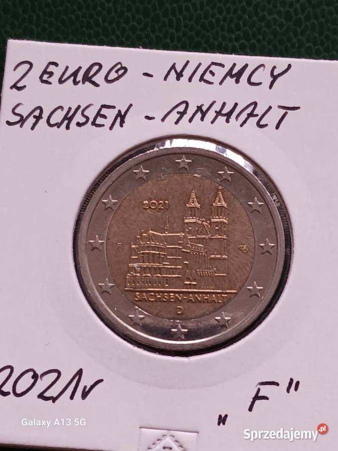 2 Euro Niemcy SachsenAnhalt 2021 rmen F Konin