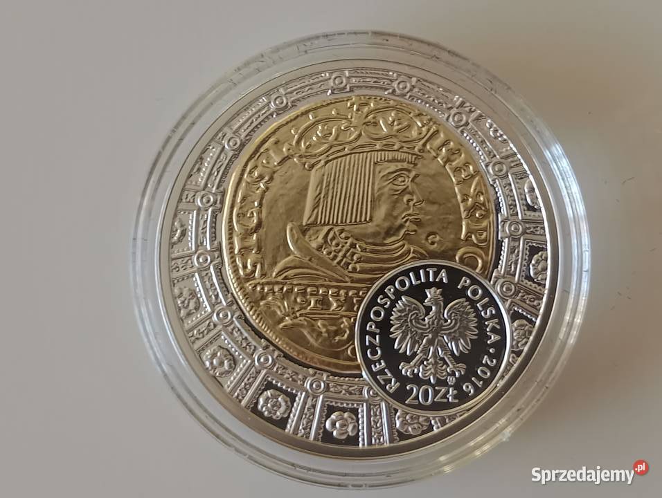 Moneta 20 z 2016r Dukat Zygmunta Starego Mosina sprzedam