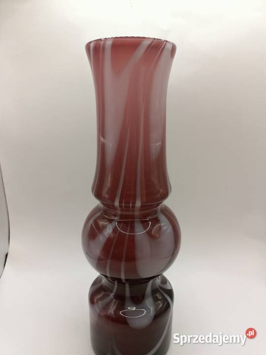 Wazon artystyczny grube szkło piękne wgłębienia Zamość