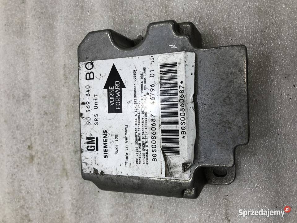 MODUŁ AIRBAG OPEL VECTRA B 90569340 9602 Komputery sprzedam