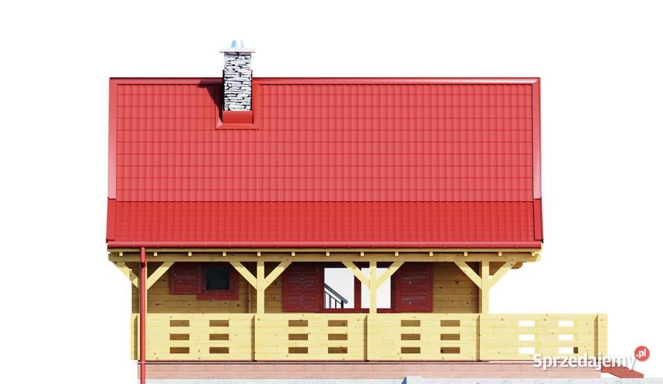 DREWNIANY DOMEK CAŁOROCZNY ALICJA II 62 40 M2 Mrągowo sprzedam