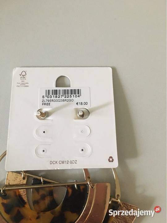 Duże kolczyki koła TopShop małopolskie Skawina