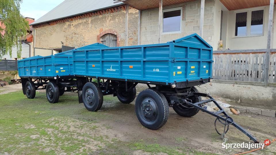 2x Przyczepa Rolnicza Sanok D44a D44b Piława nieuszkodzony Górka Sobocka