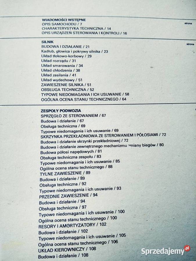 Budowa eksploatacja naprawa Fiat książki unikaty miękka Warszawa