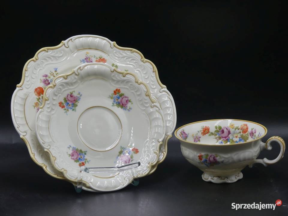 Komplet śniadaniowy Sorau Żary stan niemal wielkopolskie