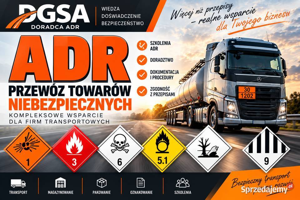 Doradca ADR DGSA RID IMDG Audyty Szkolenia współpraca