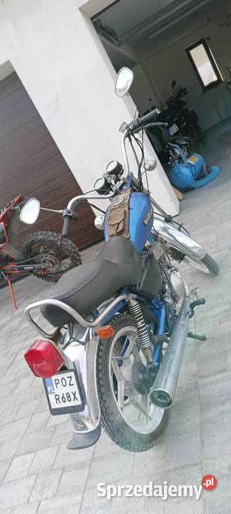 Suzuki GT80 zabytek niebieski Pobiedziska