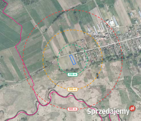 Działka budowlana Narwią 2460m2 Odrynki Sprzedaż