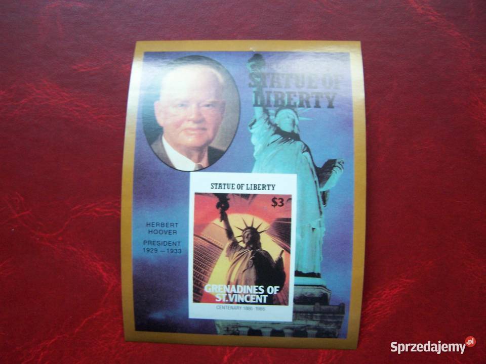Grenadyny 1986 MNH Prezydenci USA Statua Filatelistyka sprzedam