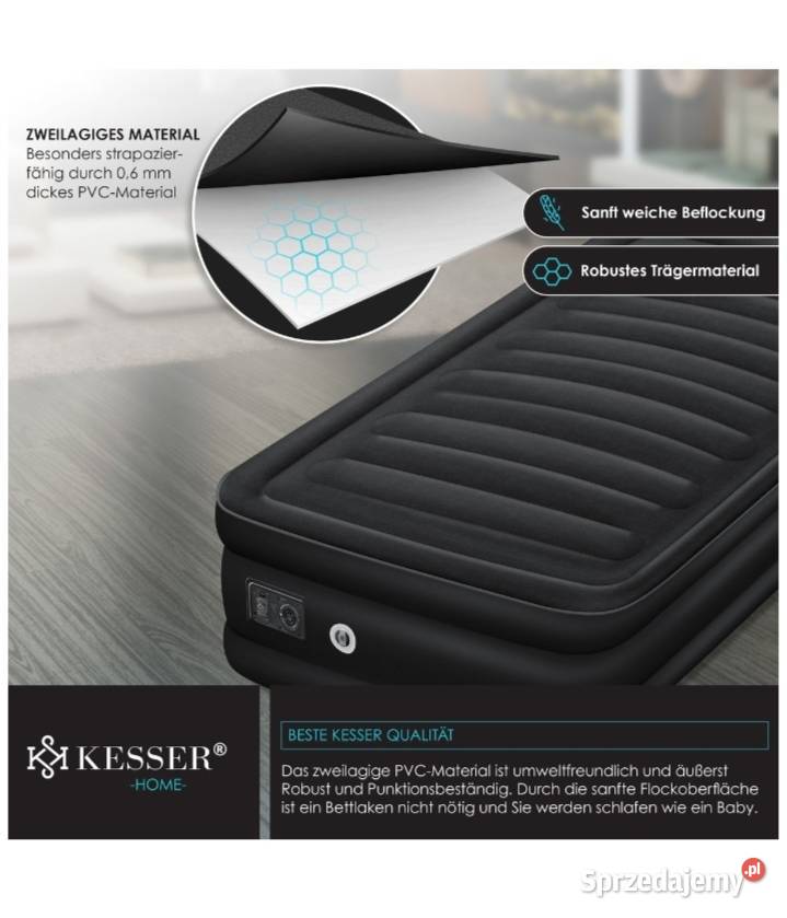 Materac dmuchany 1osobowy Materace