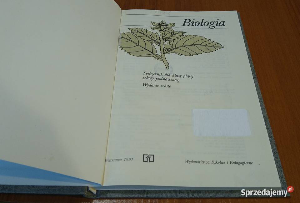 Biologia podręcznik klasy piątej Dziedzicka sprzedam