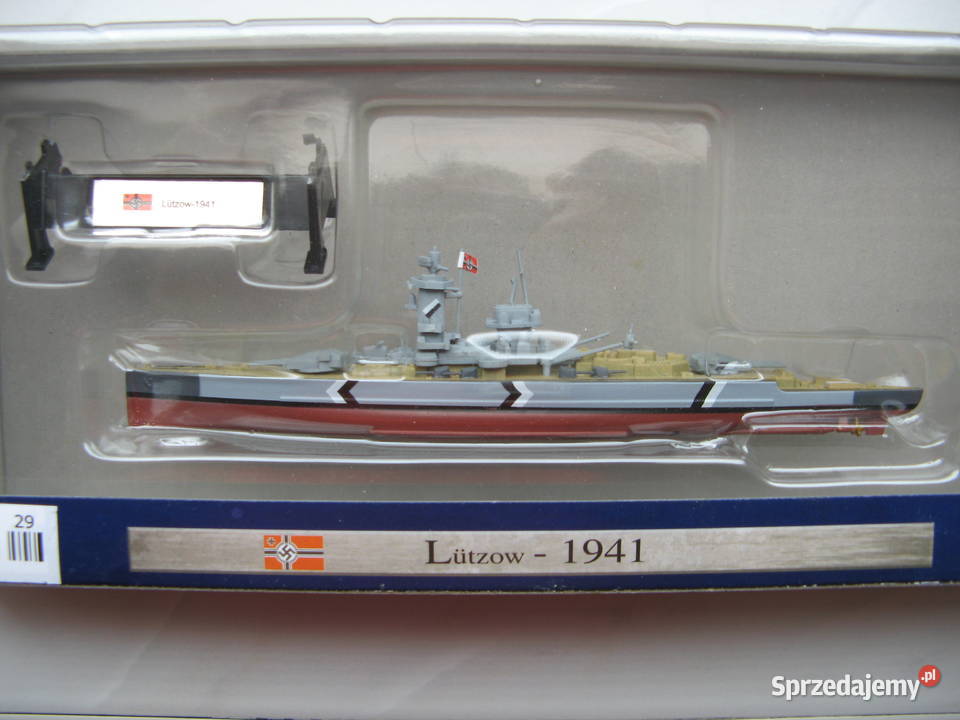 Kolekcja Okrętów Wojennych Lutzow model gazeta Poznań