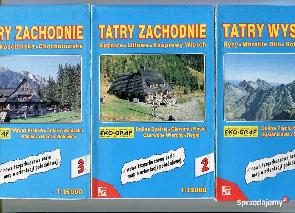 Tatry Wysokie Tatry Zachodnie x 2 Trzy Mapy zachodniopomorskie