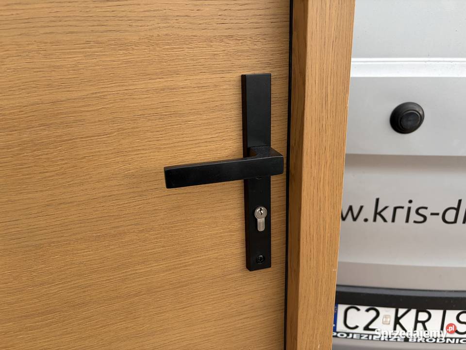 Drzwi dostęne ręki z antabą dwukolor antracyt zachodniopomorskie Gąski