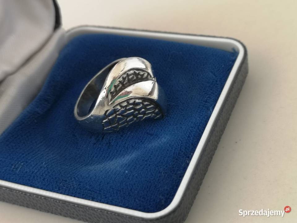 pierścionek sygnet srebro vintage Pierścionki kujawsko-pomorskie Toruń
