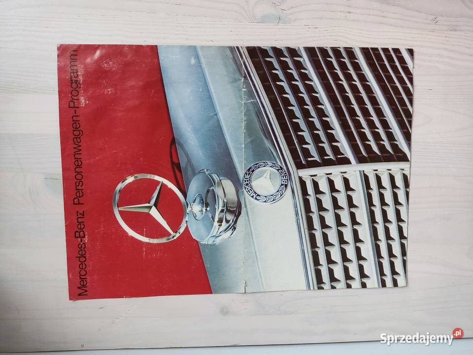 Prospekt rozkładany broszura Mercedes Benz seria Motoryzacja Czasopisma opolskie Głuchołazy