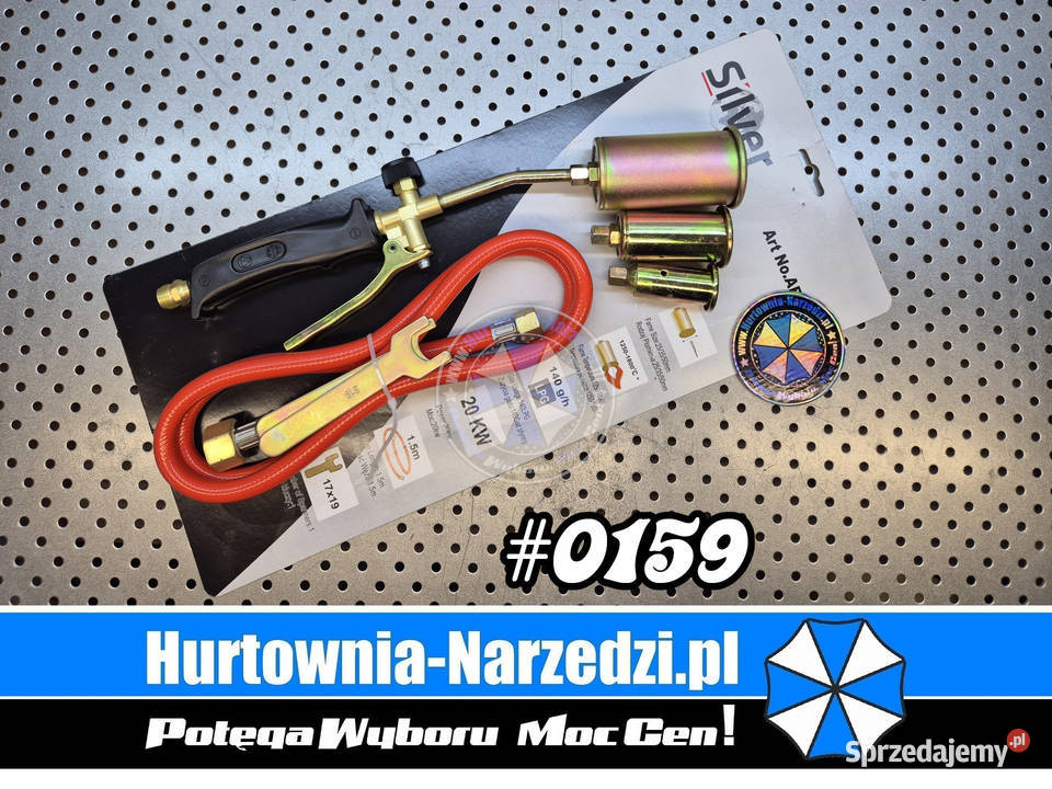 Palnik gazowy do papy dachowej 3 dysze wąż Nowe