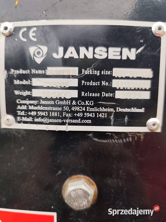 Wozidło gąsienicowe spalinowe Jansen Wtórek