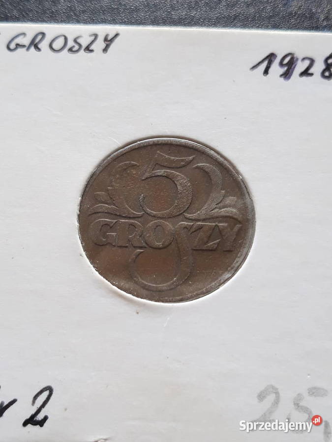 5 Groszy 1928 r 2 rzadkie