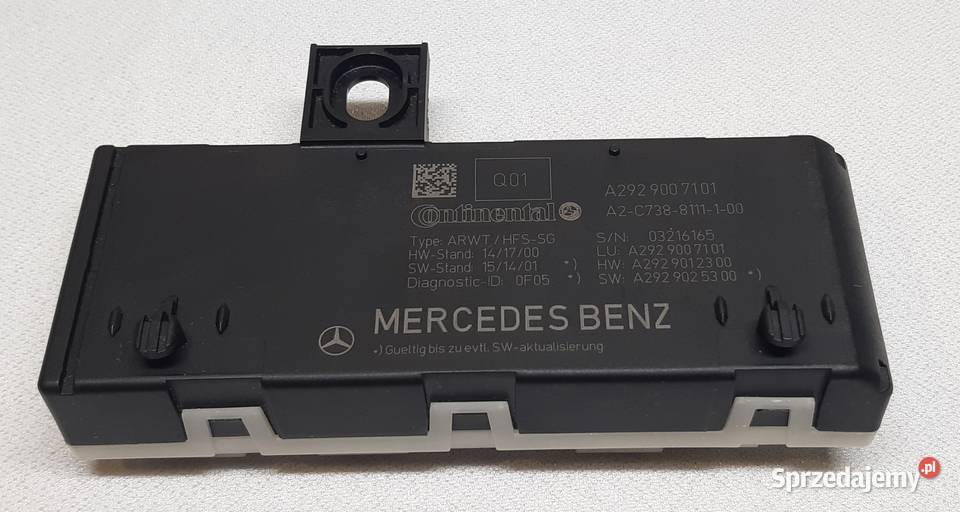 MODUL STEROWNIK KLAPY TYŁ MERCEDES GLE 292 osobowe dolnośląskie