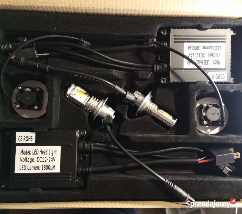 ŻARÓWKI LED H7 MOCNE 1224V KOMPLET Wieliczka sprzedam