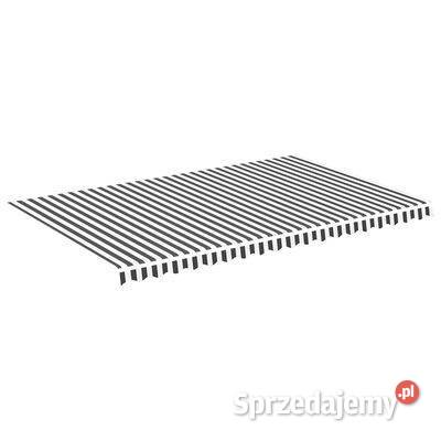 Zapasowa tkanina na markizę antracytowobiała 5x3 mazowieckie Warszawa