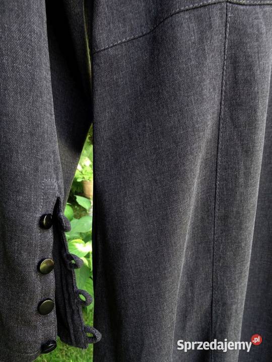 Długa Sukienka grafitowa 40 Nowy Sącz