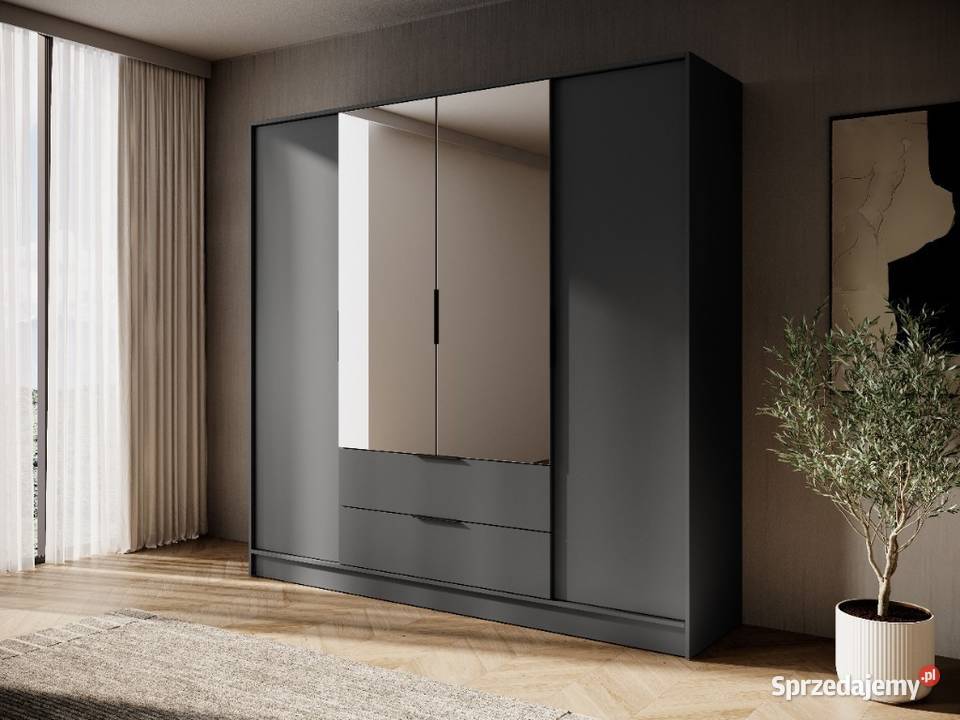 Pojemna szafa Kelly 4d 206 z lustrem kolor 206cm śląskie Bytom sprzedam