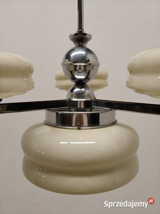 żyrandol sufitowy art Deco vintage lata 50te