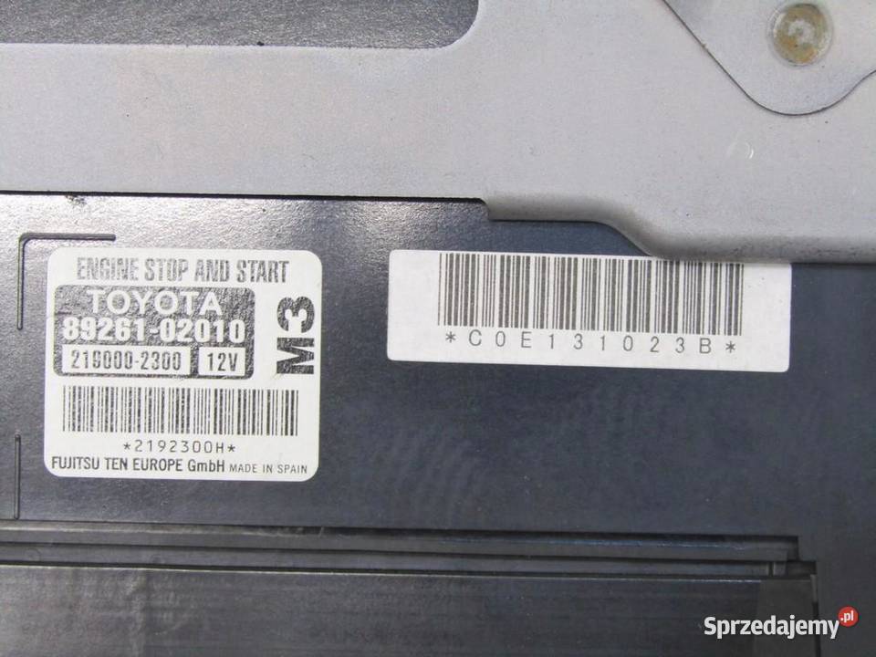 MODUŁ STEROWNIK STARTSTOP TOYOTA AURIS II osobowe lubelskie