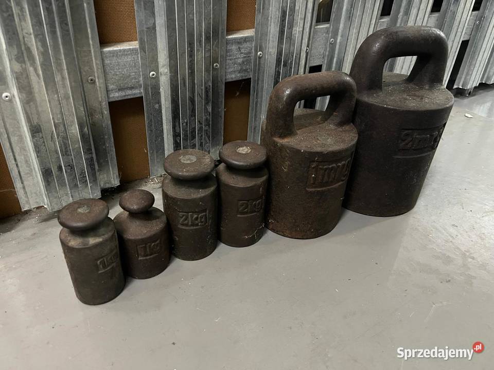 Odważniki żeliwne do wagi dziesiętnej Warszawa