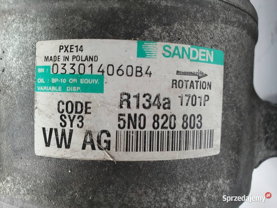 SPRĘŻARKA KLIMATYZACJI Audi A1 A2 A3 12 TSI Chełm