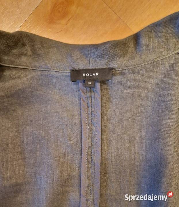 ŻAKIET marki Solar damski lniany zielony Lublin