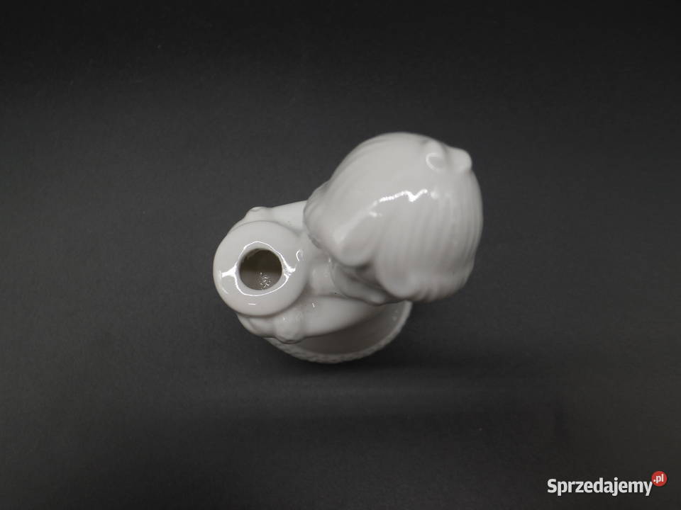 Porcelanowa figurkaświecznik aniołek wielkopolskie Raszków sprzedam