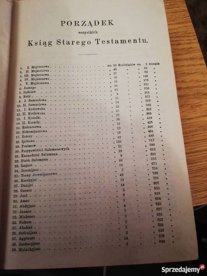 Oryginalna Biblia Święta z 1949 r Antykwariat kujawsko-pomorskie Bydgoszcz