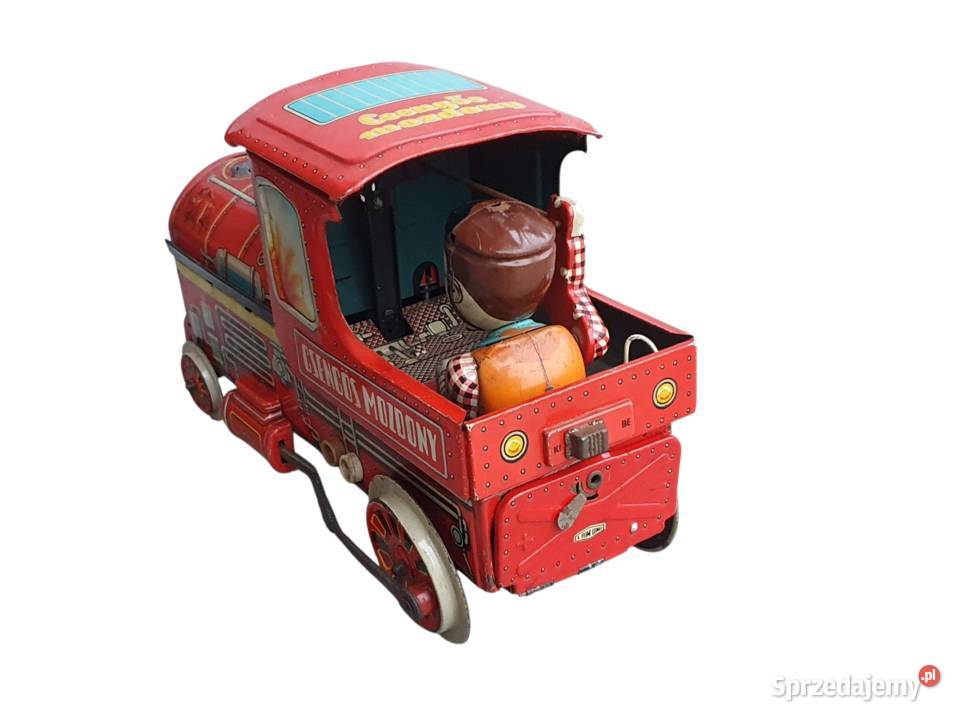 Stara blaszana lokomotywa produkcja węgierska Cieszyn