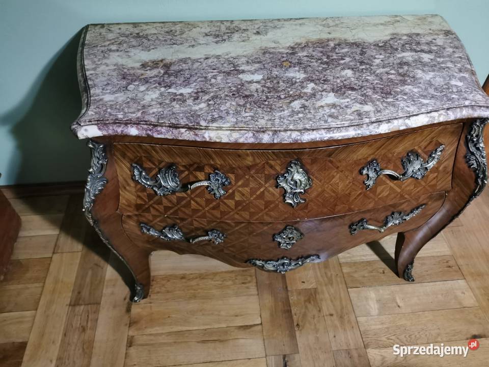 Komoda brzuchatka intarsjowana XIXw Meble Warszawa