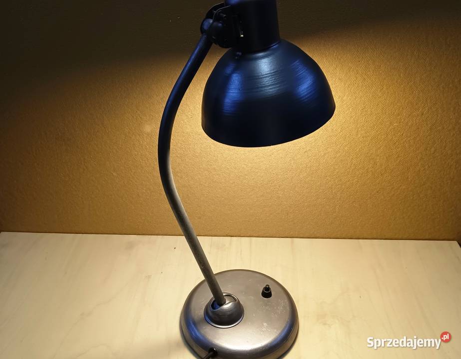 Lampa biurkowa kancelaryjna w stylu Bauhaus lata Częstochowa