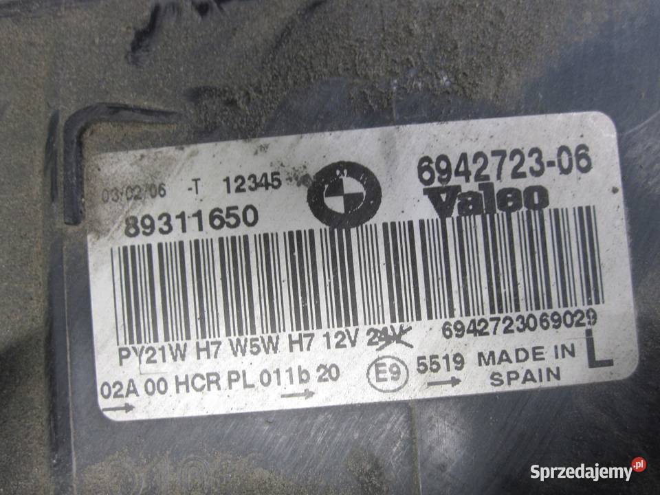 BMW E91 06r lampa lewa przód 6942723 ANGLIK osobowe Lampy przednie Motoryzacja