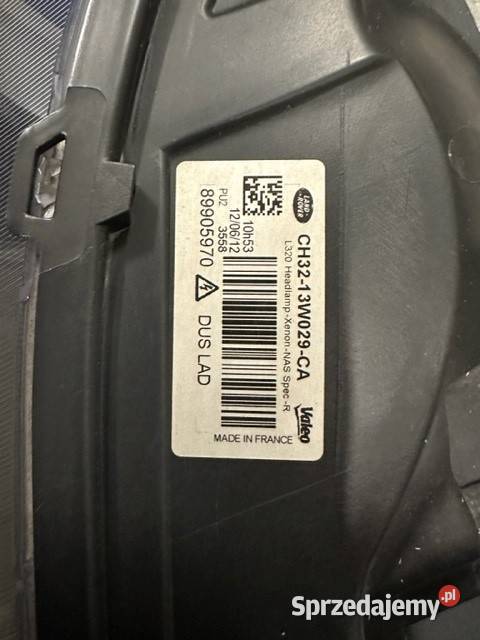 Renge Rover Sport L320 Lampa Przednia prawa lift Gdynia