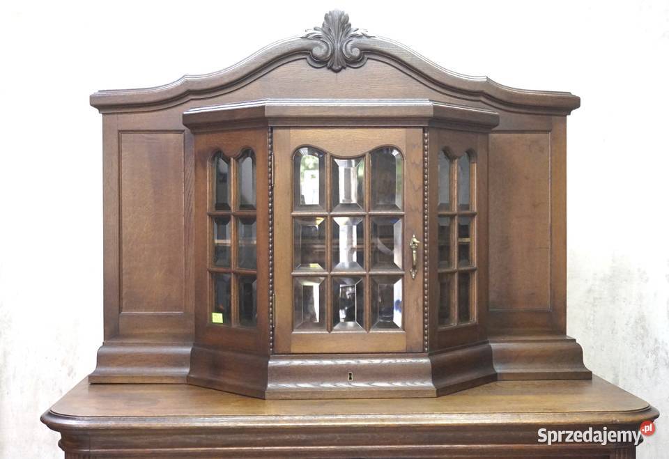 HP ZGRABNY WĄSKI SOLIDNY KREDENS MIĘDZYWOJENNY Kalisz