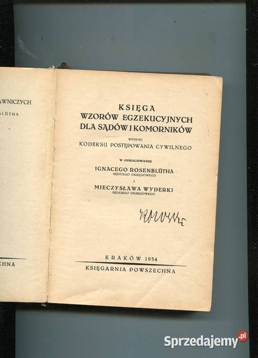 Księga Wzorów Egzekucyjnych sądów i komorników twarda Pozostałe Szczecin